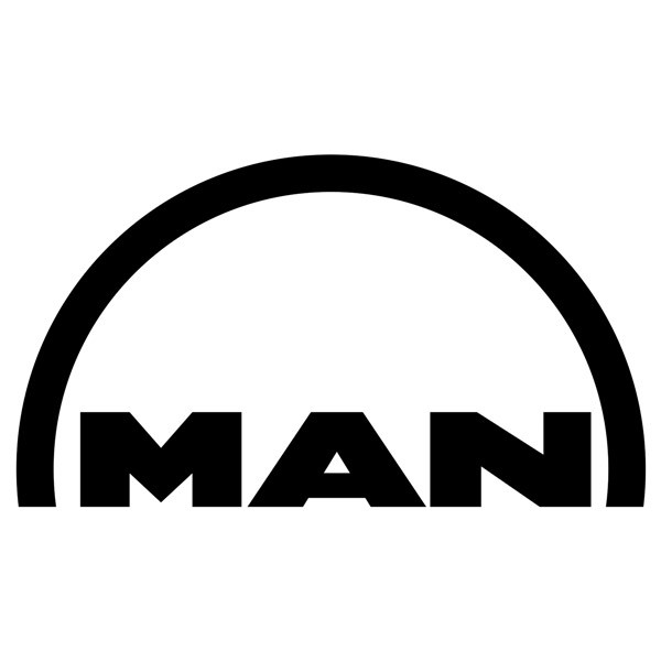 Pegatinas coches motos logo sencillo man para camion